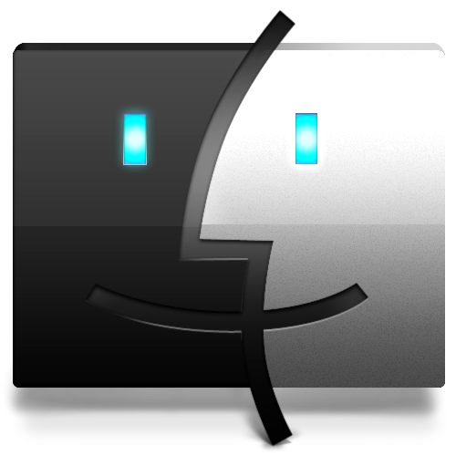 Finder Black Icon 512x512 png